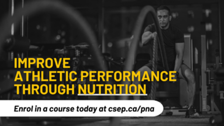 Improve athletic performance through nutrition - new course from CSEP and PNA